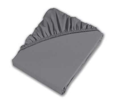 Tmavě šedé jersey prostěradlo s lycrou (4)