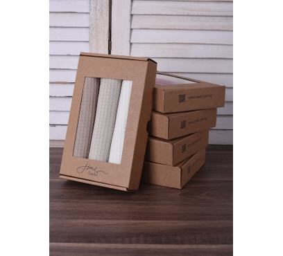 Dárková sada 3ks vaflových utěrek (2)