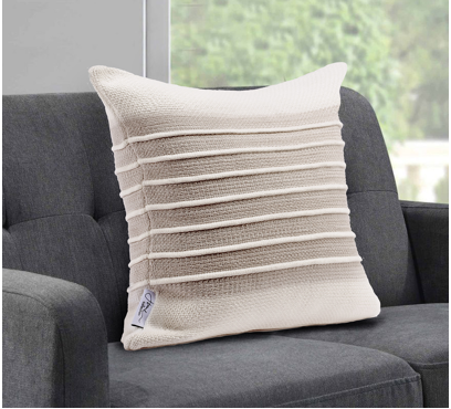 Bavlněný povlak na polštář DP63 – oříšková – 40 × 40 cm