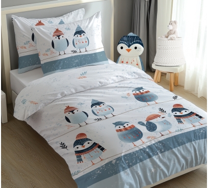 Tématická ložní souprava s motivem TUČŇÁCI