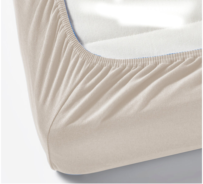 Jersey prostěradlo s lycrou do postýlky JD17 – latte – 60–70 × 120–140 cm (1)