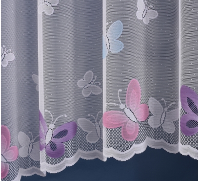 Dětská žakarová záclona s barevnými motivy (1)