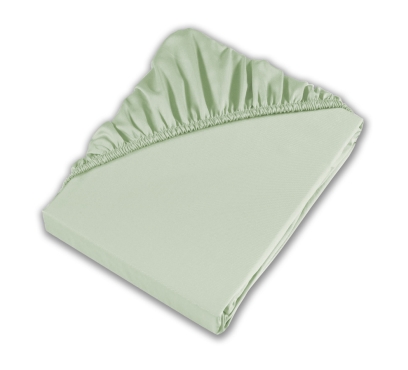 Světle zelené jersey prostěradlo s lycrou (4)