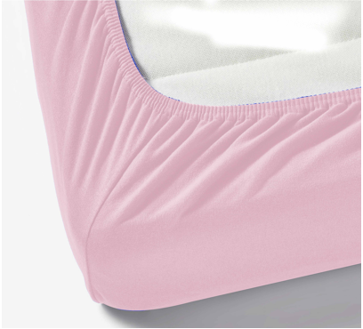 Jersey prostěradlo s lycrou do postýlky JD22 – růžová – 60–70 × 120–140 cm (1)